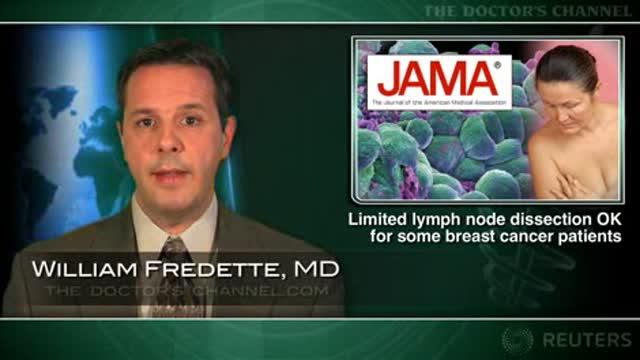 Limited lymph node dissection safe for some breast cancer patients Thumbnail